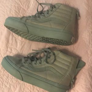 Little Girl HiTop Vans with sparkle stripe 11.5